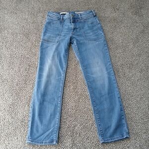 Pilcro and the Letterpress Blue Boot Cut Jeans